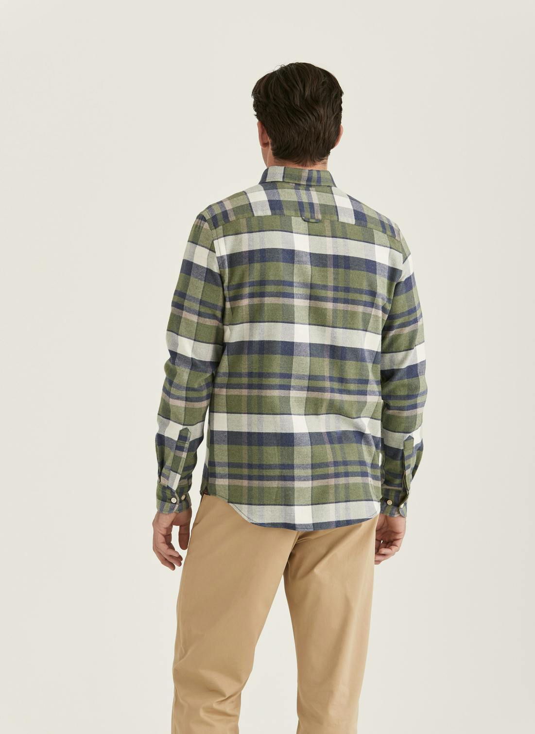 Big Check Flannel Shirt-Classic Fit