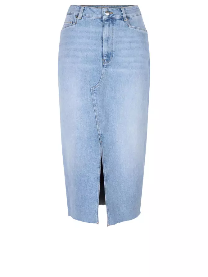 D6Pasque denim midi skirt