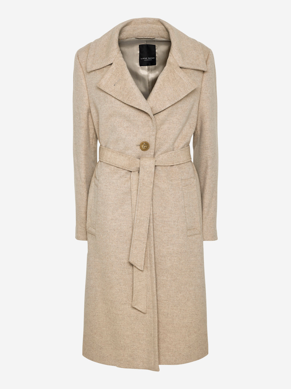 Cashmere Coat W - Clareta Belt Midi