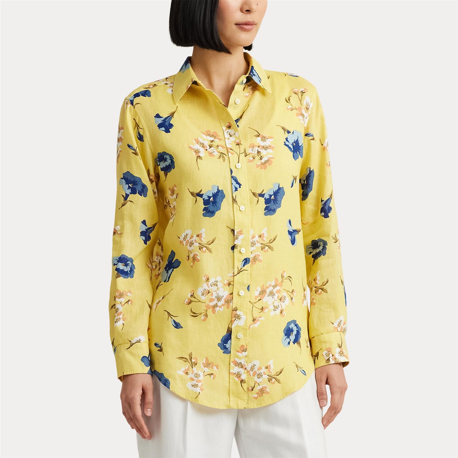 KARRIE-LONG SLEEVE-BUTTON FRONT SHIRT