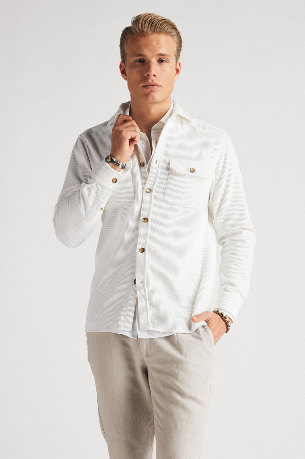 Cord overshirt