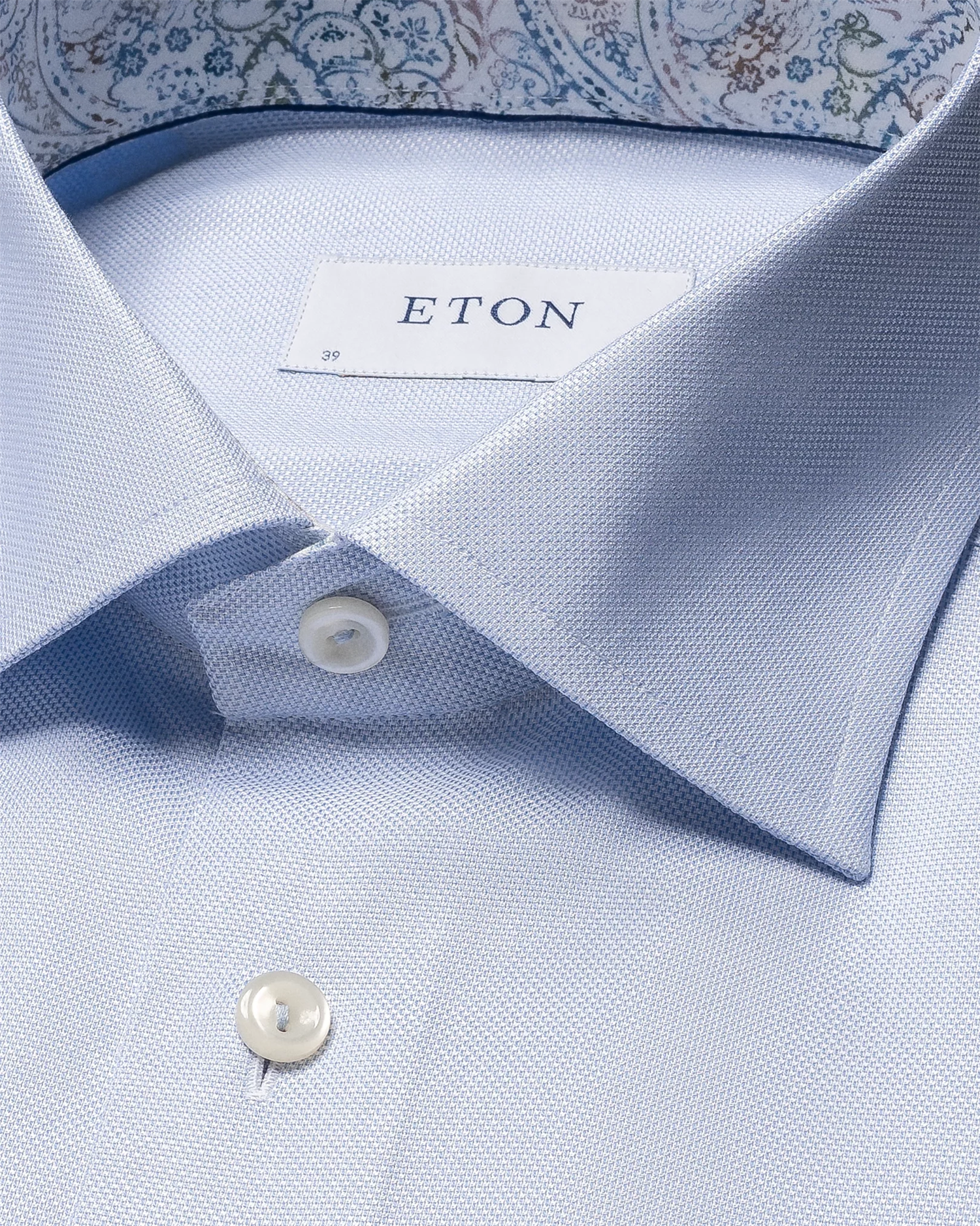 Light Blue Solid Oxford Cotton Tencel Shirt