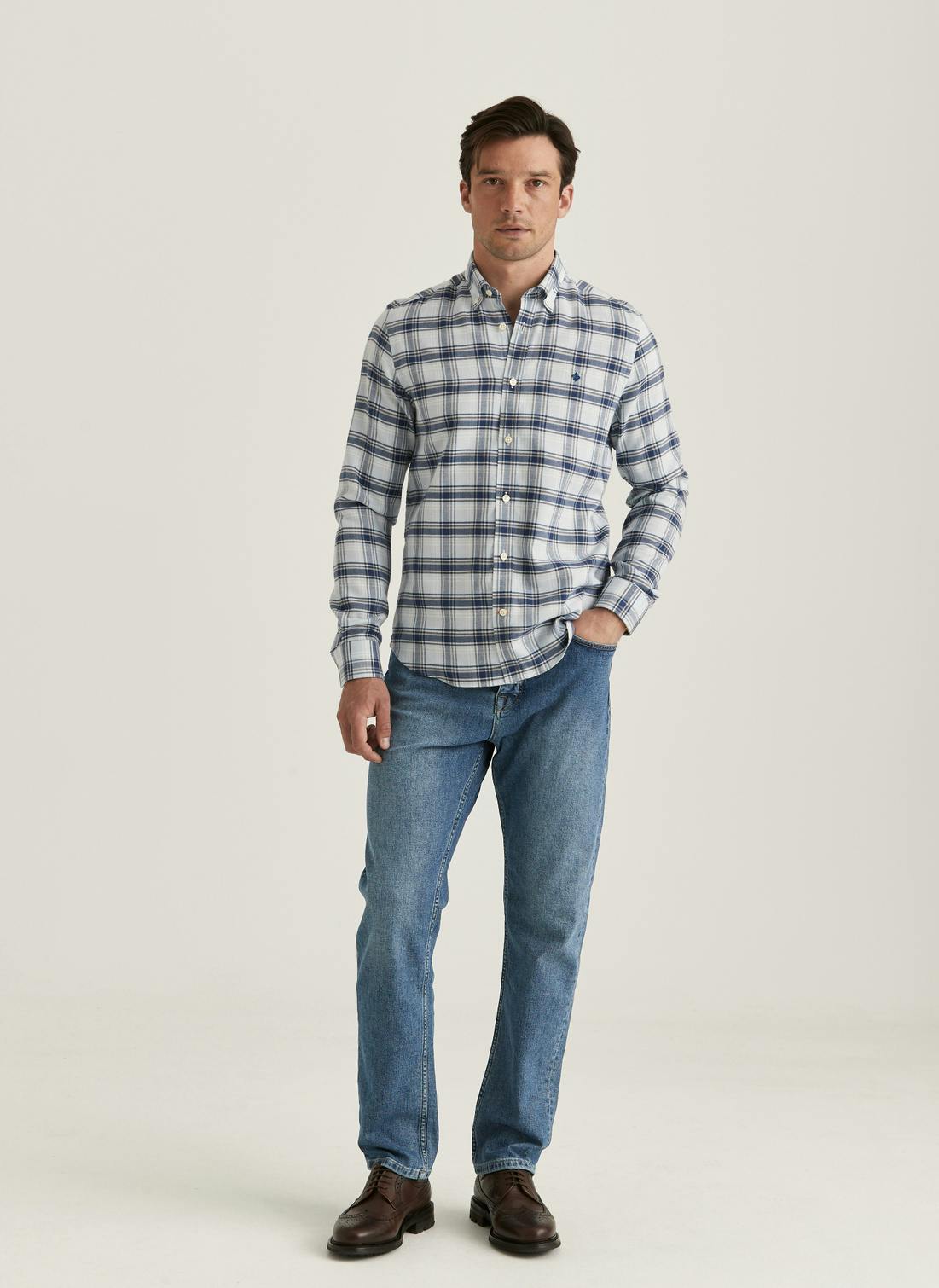 Soft Check Flannel-Slim Fit