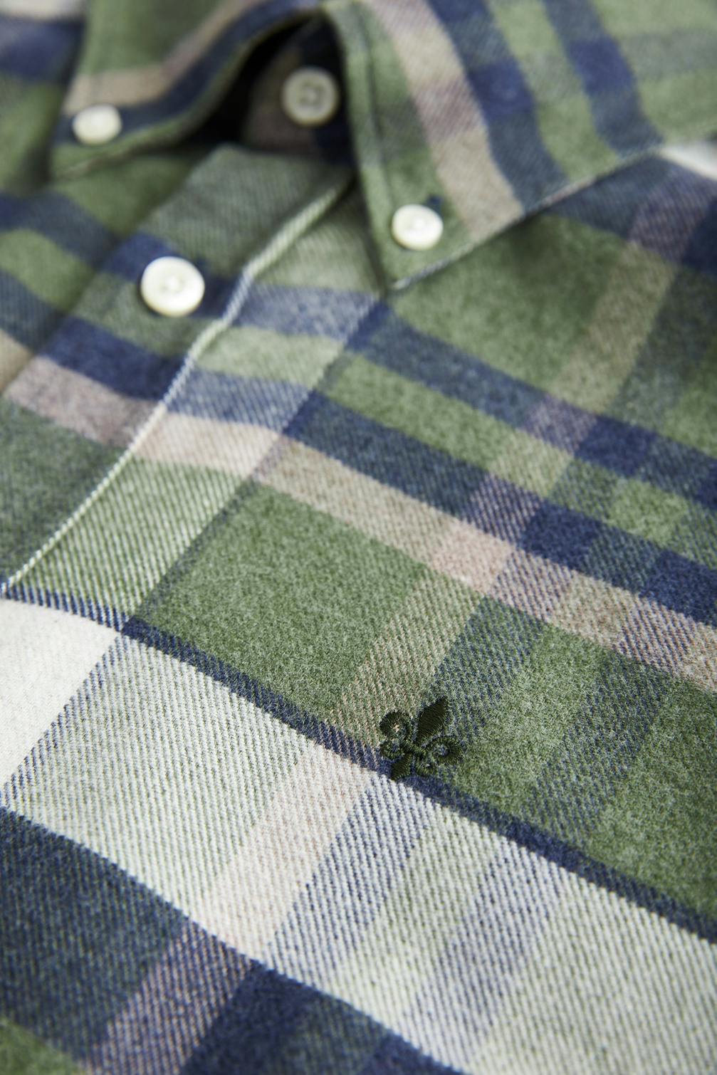 Big Check Flannel Shirt-Classic Fit