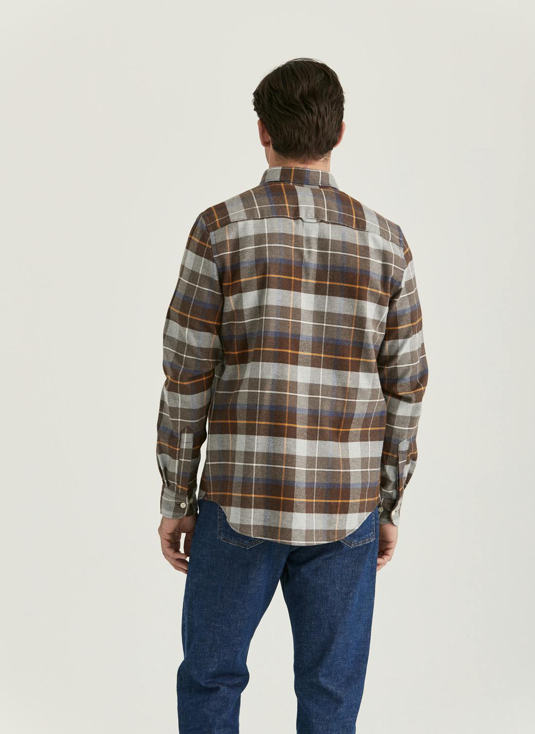 Big Check Flannel Shirt-Classic Fit