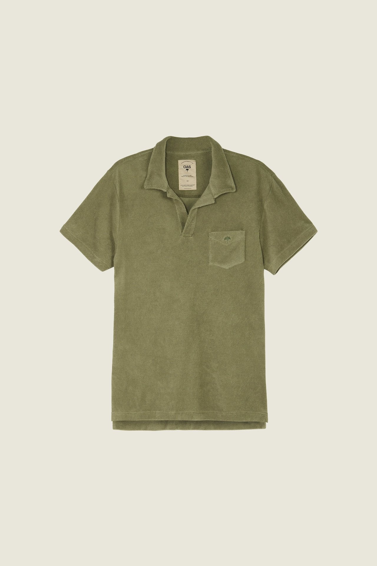 Khaki Polo Terry Shirt