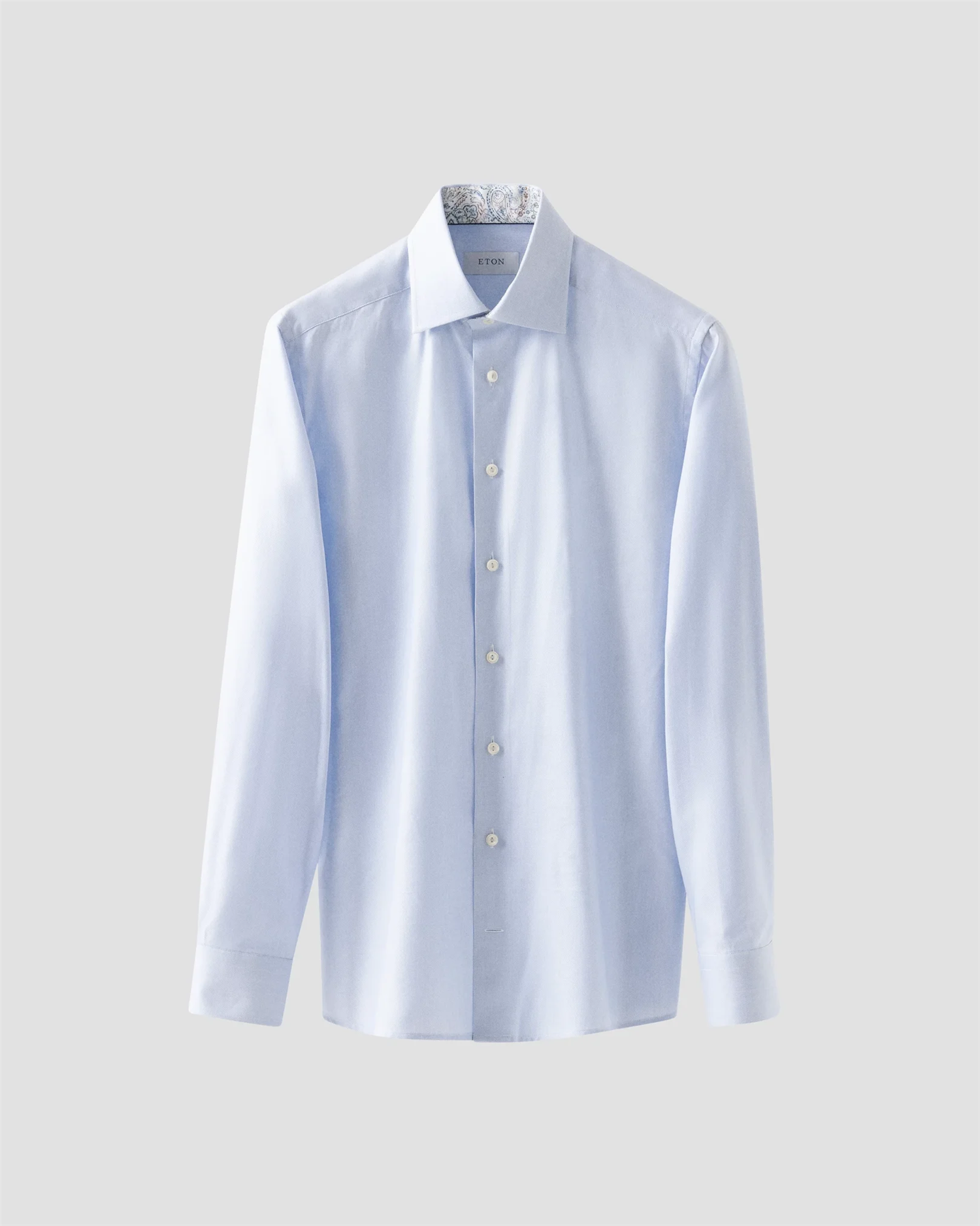 Light Blue Solid Oxford Cotton Tencel Shirt