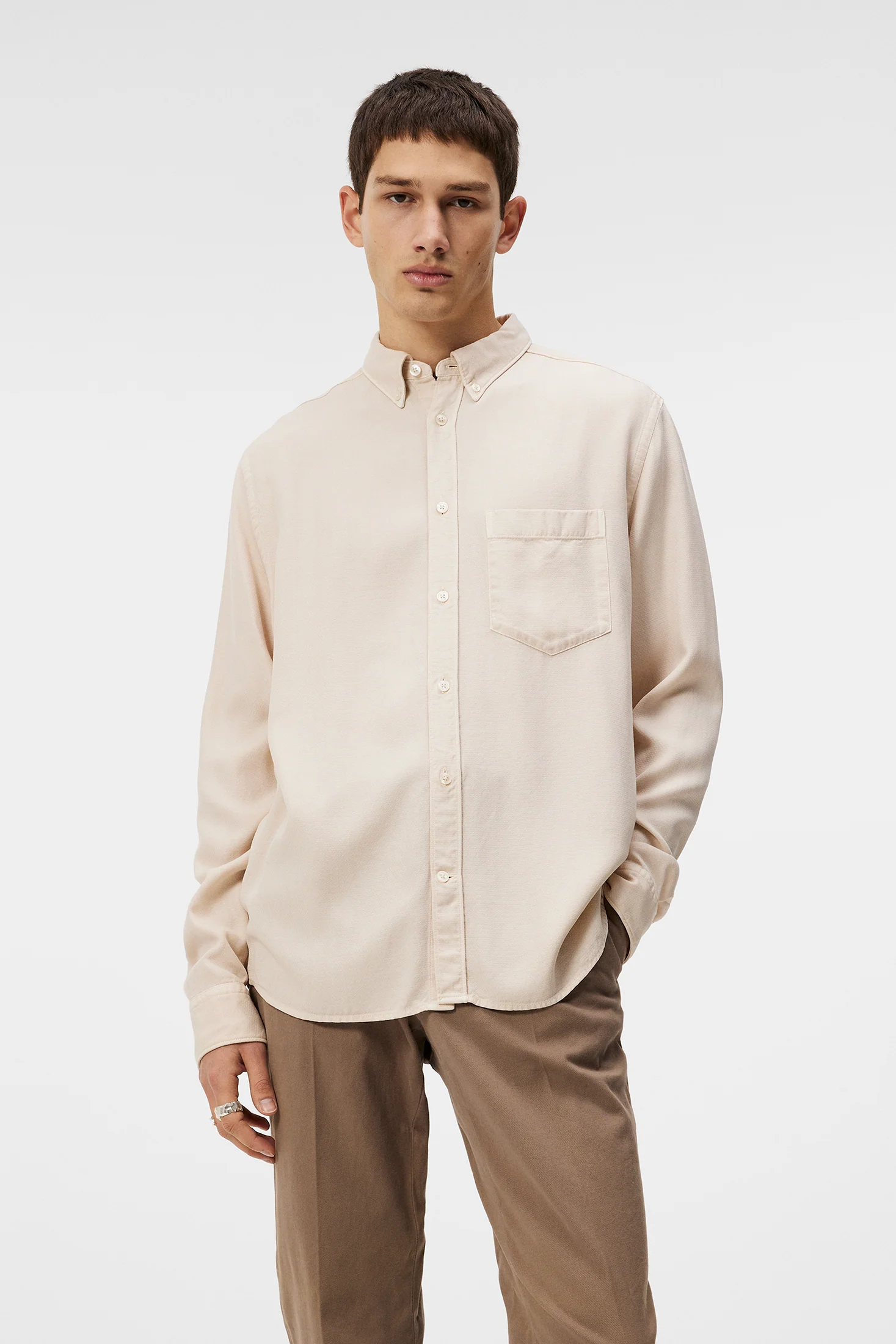 Reg LS Structure Tencel Shirt