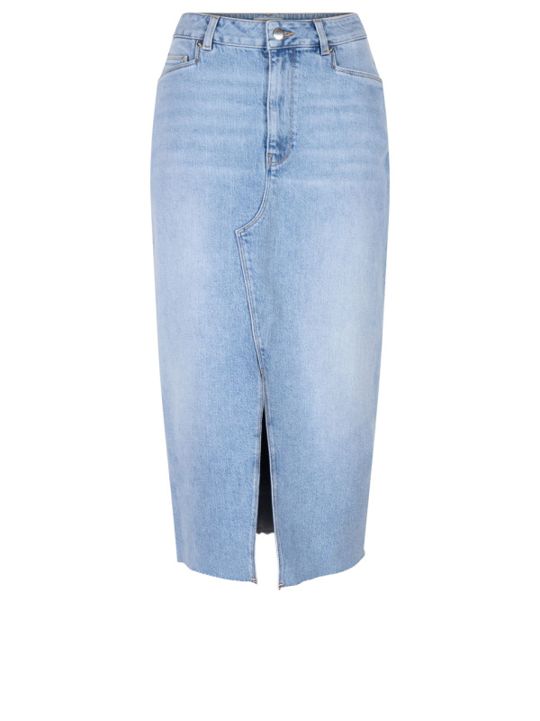 D6Pasque denim midi skirt