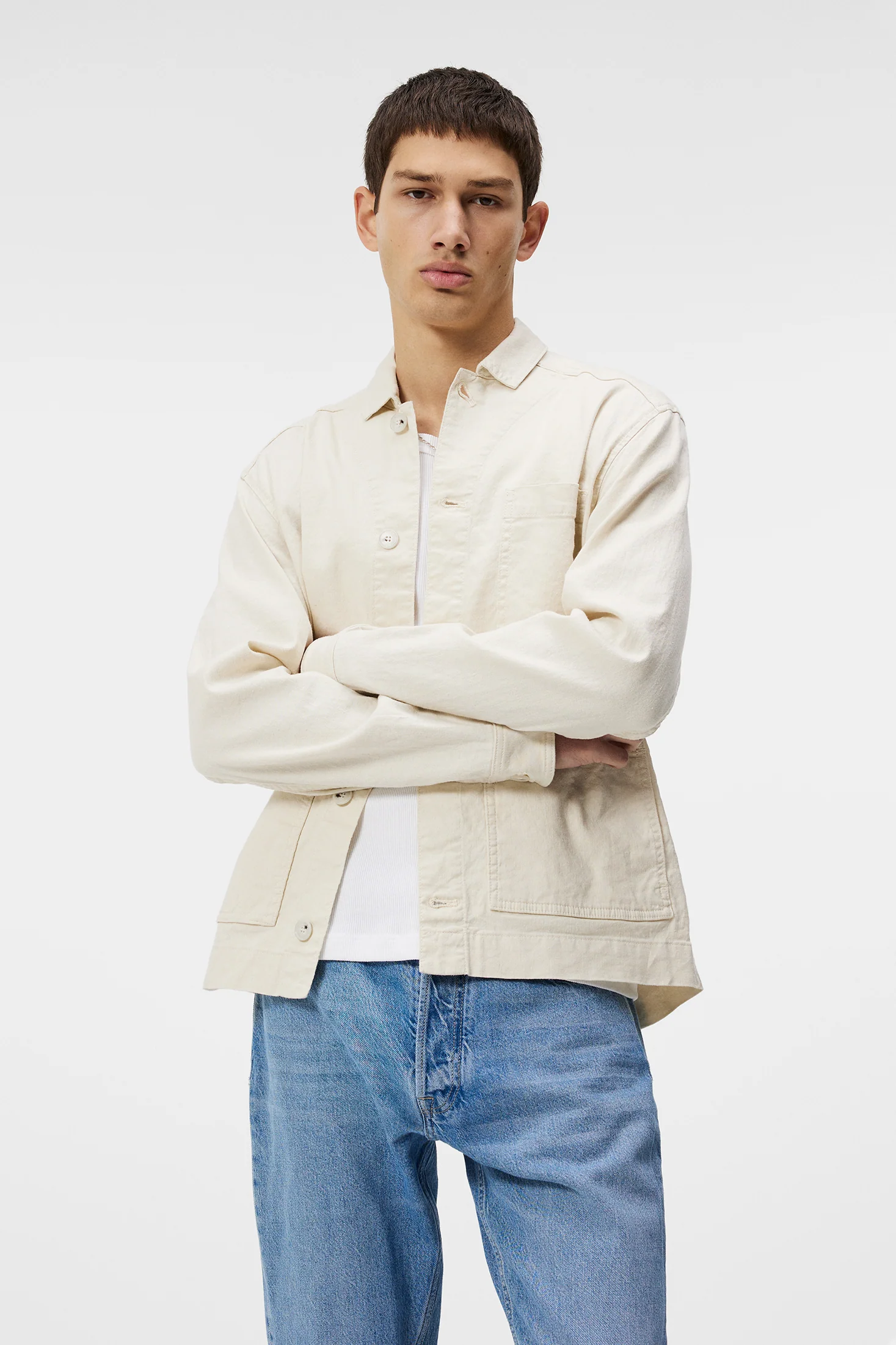 Errol Linen workwear overshirt